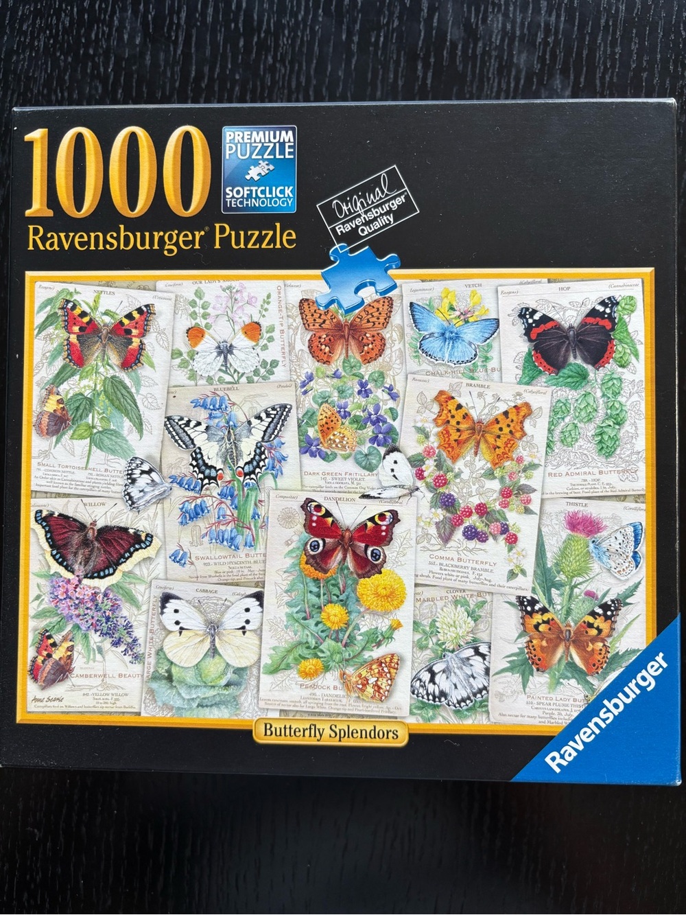 Ravensburger Butterfly Splendor 1000 piece puzzle.